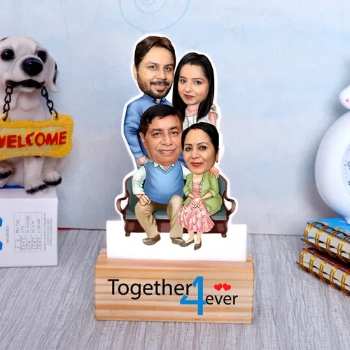 Together Forever Family Caricature