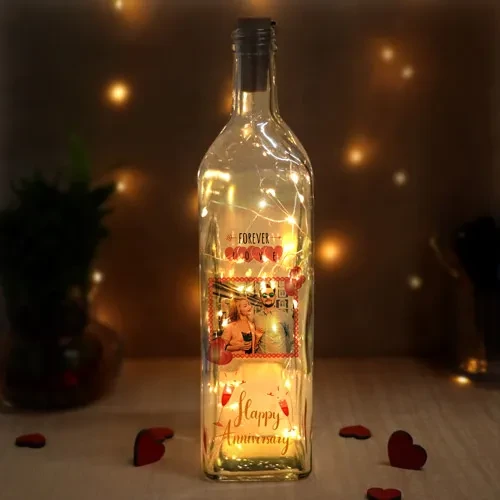 Personalized Forever Love Bottle Lamp
