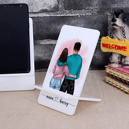 Personalized Couple Mobile Stand