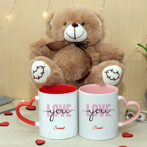 Personalized Teddy N Mug Combo