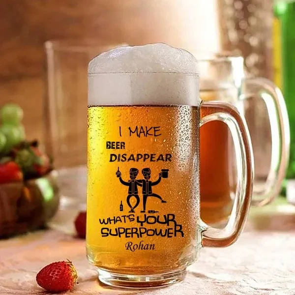 Personalized Quoted Beer Mug for Friends