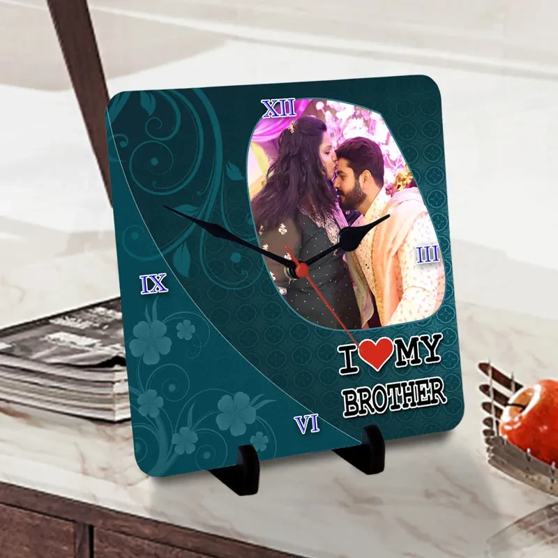 Personalized I Love Brother Designer Clock