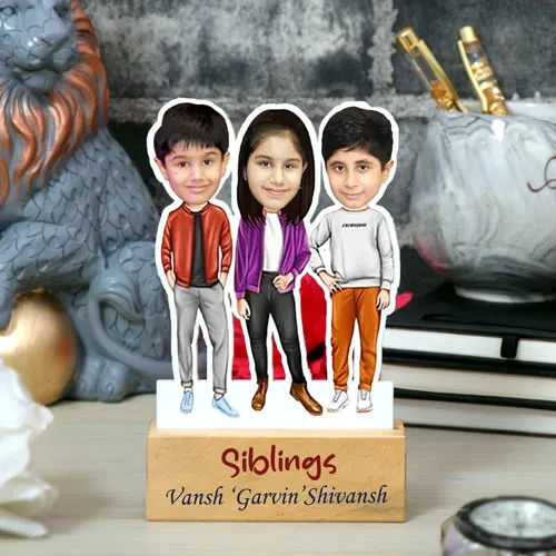 Personalized Siblings Caricature