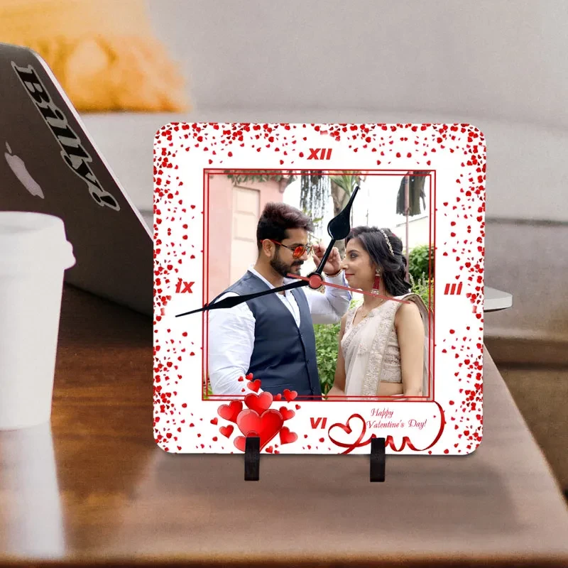 Personalized Valentines Day Wishes Clock
