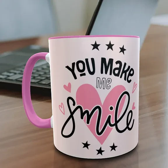 You make me smile Personalized Mug