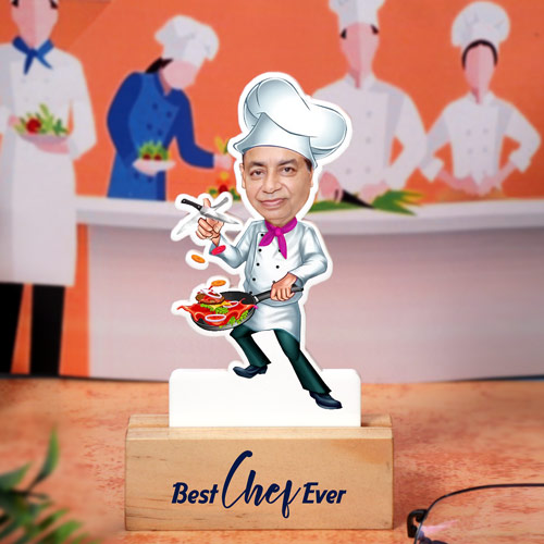 Personalized Best Chef Ever Caricature