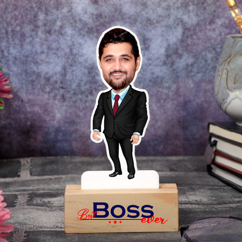 Personalized Best Boss Ever Caricature